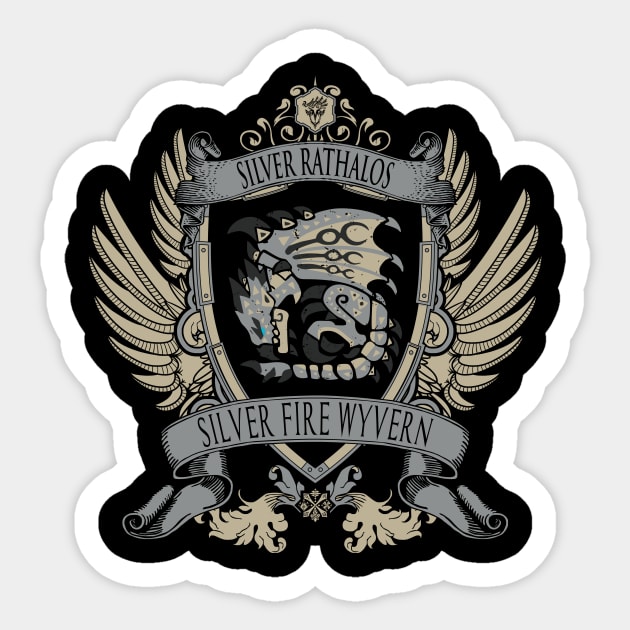 SILVER RATHALOS - LIMITED EDITION Sticker by Exion Crew